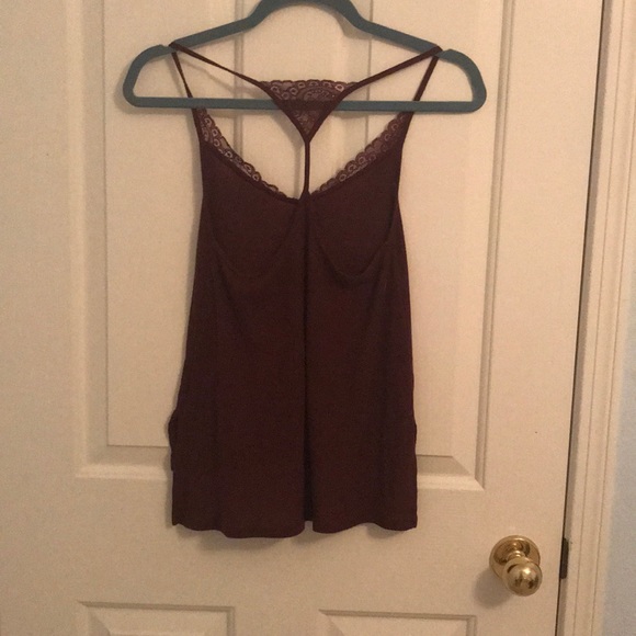 Maroon Racerback Tank - Picture 3 of 4